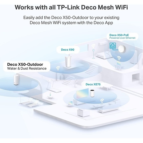 TP-Link DECO X50-OUTDOOR(1-PACK) AX3000 Outdoor Whole Home Mesh Wi