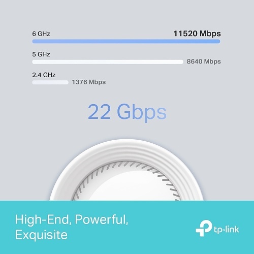 TP-Link DECO BE85(1-PACK) BE22000 Tri-Band Whole Home Mesh WiFi 7