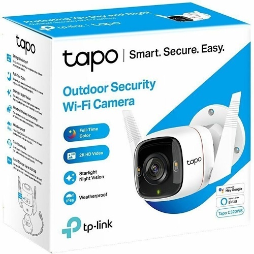 TP-Link TAPO C320WS 2K 4MP Outdoor Security Wi-Fi Camera with