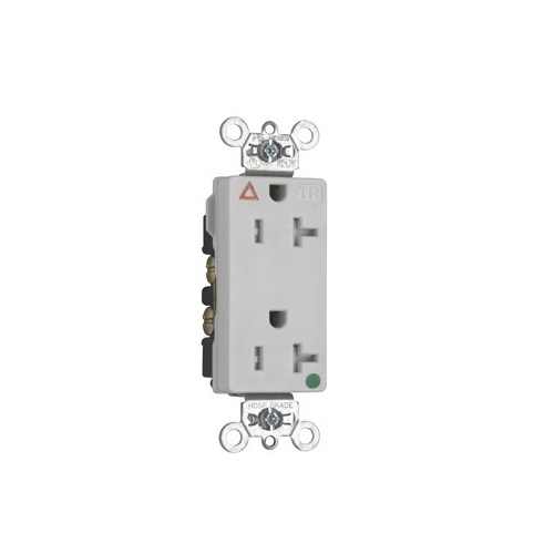 OnQ TRIG26362HGW TamperResistant Isolated Ground Decorator Hospital