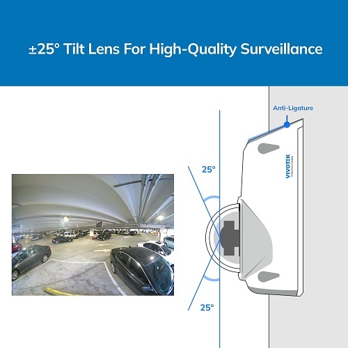 【未使用・即購入可】VIVOTEK CC9380-HV 180°パノラマ VIVOTEK CC9380-HV 5MP H.265 Fisheye 180° Panoramic IP Camera, 1.45