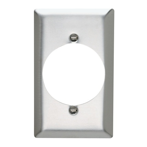 OnQ SS723 Smooth 302SS 1G Power Outlet, 2.094"