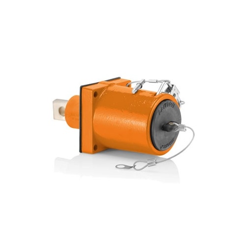 Leviton 49FR1-XO Female Receptacle 313-777 MCM, Single Hole Bus Bar, Orange