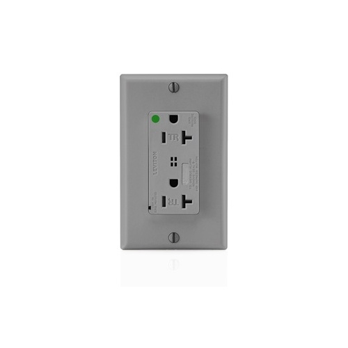 Presa Industriale Leviton 5361-GY Singola 20A 125V Grigio - 2 Poli 3 Fili