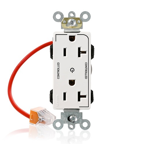 Leviton M1636-2SW Lev-Lok Decora Plus Duplex Receptacle / Outlet
