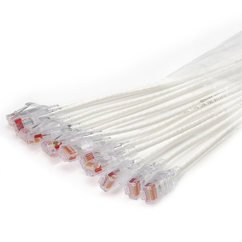 Ortronics EZFPR6A07Q1209 CAT6a EZ Patch Flat Pack Reduced Diameter, 12