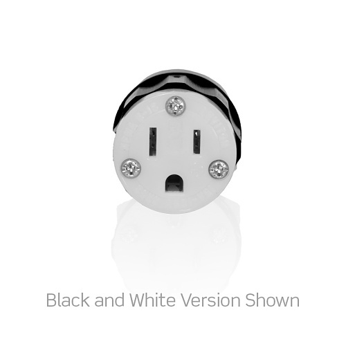 Leviton 8215-PLC Connectors, CL Plug HG Lite 2PO 3WI 5-15P, 15A 125V