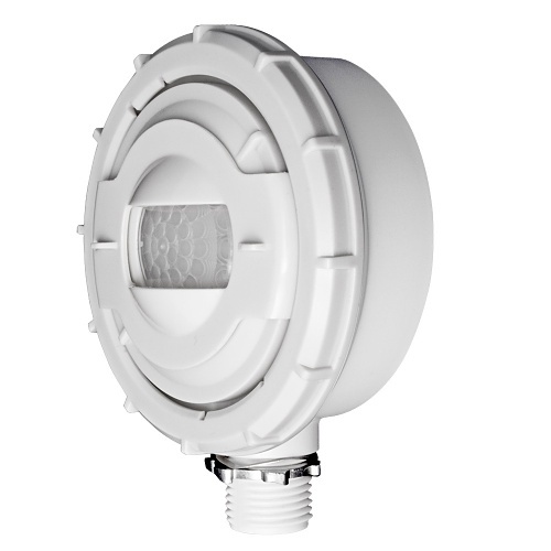 Leviton OSFHW-CTW Outdoor Occupancy Sensor, Fixed Mount, 120/347V, White