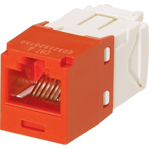 ユチャミ Panduit CJ688TGRD-24 Keystone Jack, Mini-Com Module CAT6 UTP with