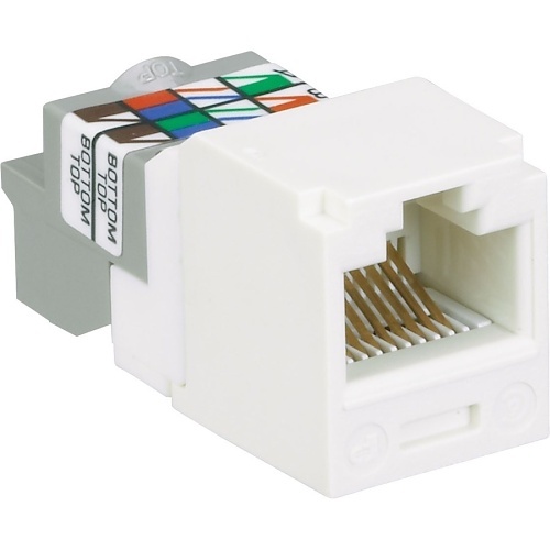 Panduit CJ688TPWH Keystone Jack, Module CAT6 UTP with 8