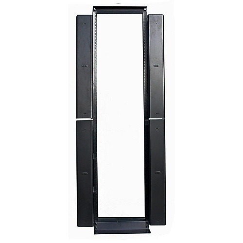 Hubbell CS1976 Relay Rack, 7' 6" Wide ZChannel Cable Manager, with Covers, Black