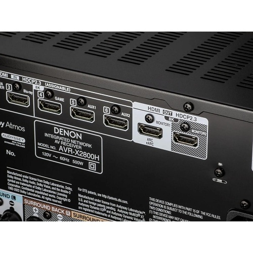 Denon AVR-X2800H 7.2 Channel 95W 8K AV Receiver with HEOS Built-in