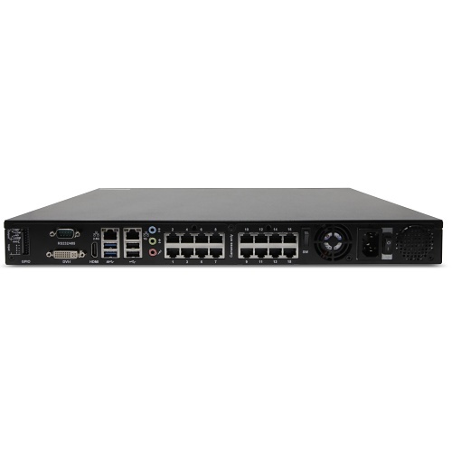 Exacq IP16-08T-GPL G-Series 16-Port IP Desktop PoE+ NVR with 16 IP
