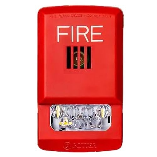 Potter PE-HSR PE-HS Series LED Horn Strobe, Wall Mount, FIRE Label, Red