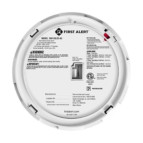 thumbnail image 2 of First Alert SLED177 Hardwired Strobe Light - Hearing Impaired Visual Alarm With Smart Strobe Feature 2 of 4