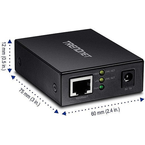TRENDnet TFC-GSFP 1000base-T to SFP Fiber Media Converter
