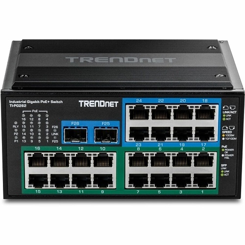 Nintendo Switch NEC PI-TG3 TRENDnet TI-PG262 26-Port DIN Rail Network Switch