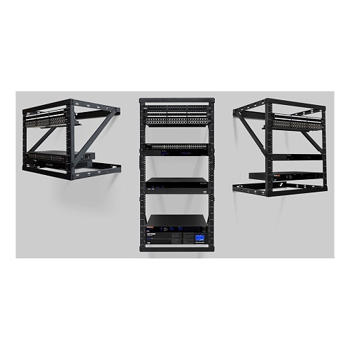 Strong SR-WM-SK-19 Wall-Mount Expandable Open-Frame Rack, 8-22U