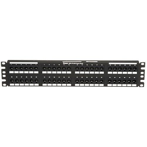 Panduit DP48688TGY Network Patch Panel, Cat6 Flat 48 Punchdown