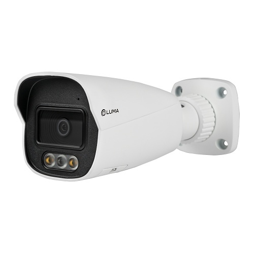 Luma LUM-820-IP-BFHW 8MP IP Outdoor Bullet Camera, Fixed Lens, White