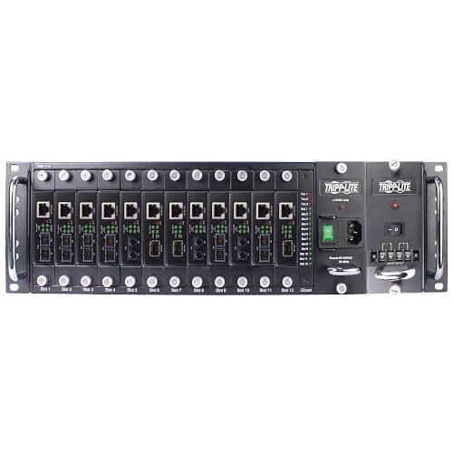 Eaton Tripp Lite N785-CH12 12-Slot Media Converter Chassis