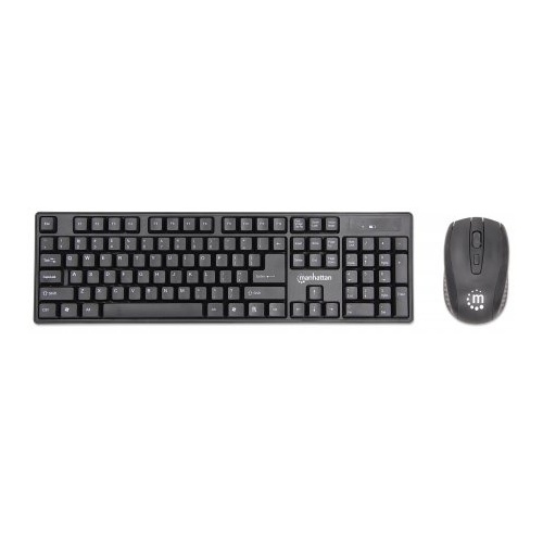 Manhattan 178990 Wireless Keyboard and Optical Mouse Set, (1
