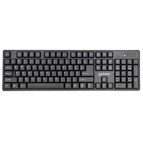 Manhattan 178990 Wireless Keyboard and Optical Mouse Set, (1