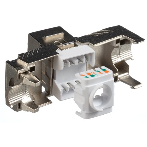 Panduit KJS6X88TCBL CAT6 Keystone Shielded Jack Module, Black