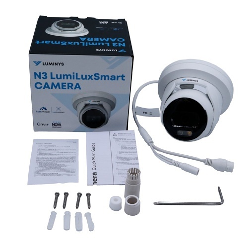 Luminys N3T-4LA2 4MP LumiLuxSmart Turret IP Camera, 2.8mm Lens