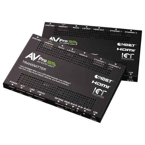 AVPro Edge AC-EX70-444-KIT 18Gbps HDBaseT Extender Kit, 4K / 60fps