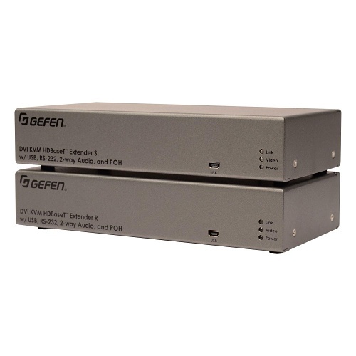 Gefen EXT-DVIKA-HBT2 DVI KVM HDBaseT 2.0 Extender with USB, RS-232