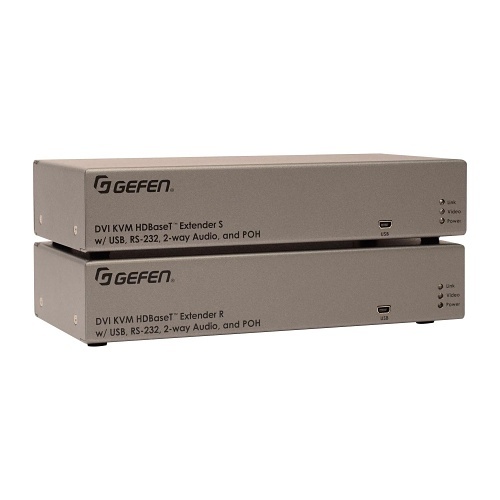 Gefen EXT-DVIKA-HBT2 DVI KVM HDBaseT 2.0 Extender with USB, RS-232