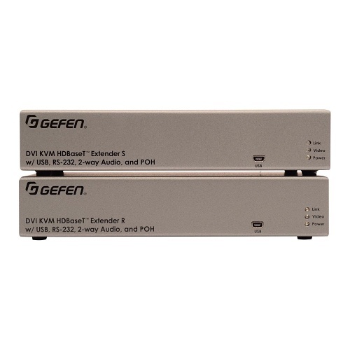 Gefen EXT-DVIKA-HBT2 DVI KVM HDBaseT 2.0 Extender with USB, RS-232