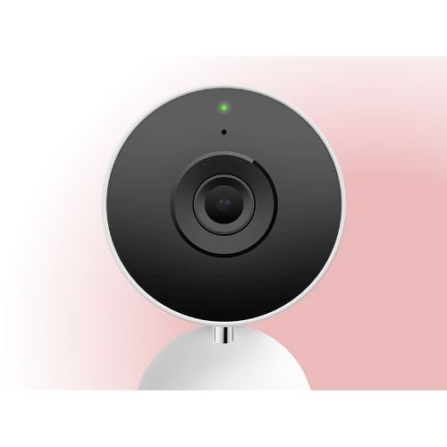 Google Nest Cam, Indoor, Wired, 3rd Gen, Snow (GA09973-CA)