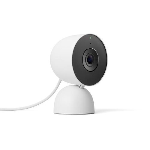 Google Nest Cam, Indoor, Wired, 3rd Gen, Snow (GA09973-US)