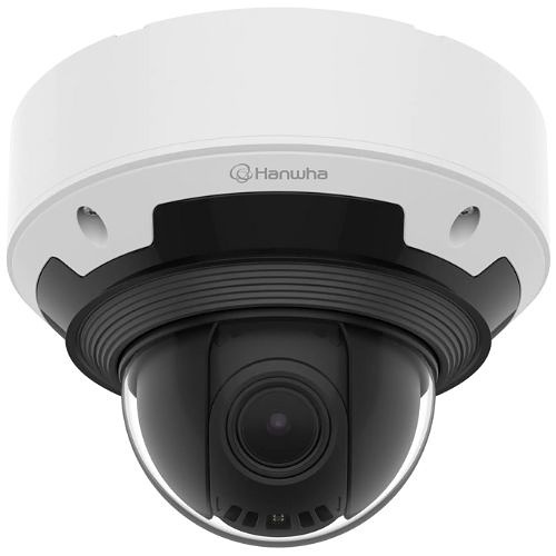 Hanwha PNV‑A7082RZ 4MP AI Outdoor Vandal Dome PTRZ Camera 4.6‑9.35