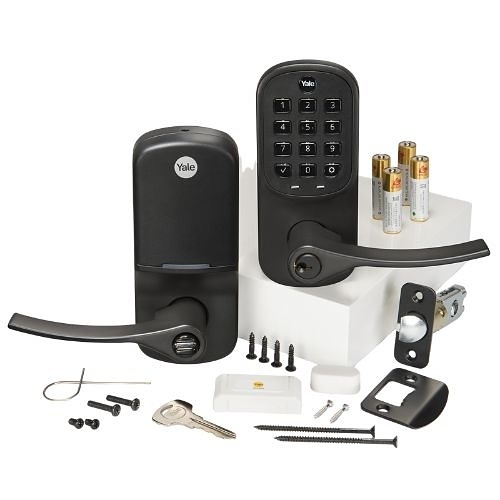 Yale YRL216-WF1-BSP Assure Lever Keypad with Wi-Fi, Black Suede