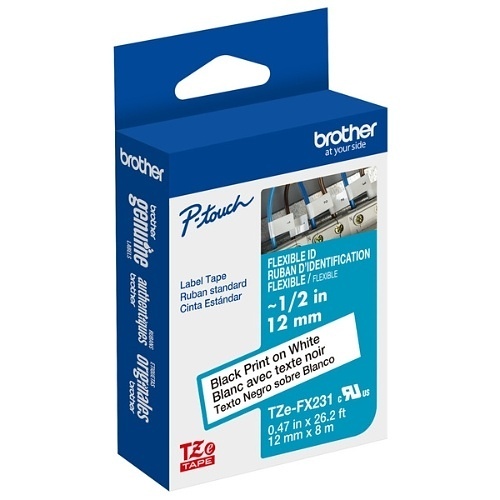 トゥィーティーページ Brother TZEFX231G Flexible ID Tape, 1/2
