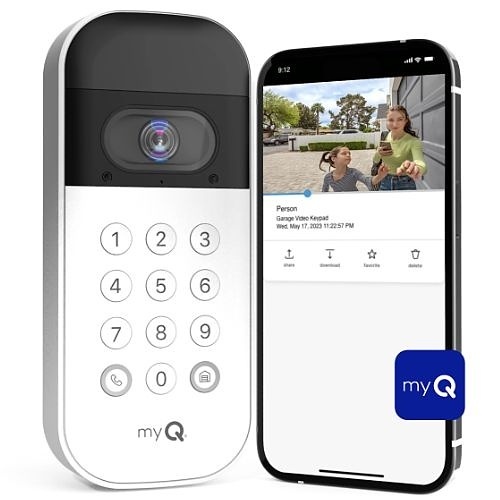 Thumbnail 2 for LiftMaster MYQ-K40TXXW myQ Smart Outdoor Garage Video Keypad, IP55