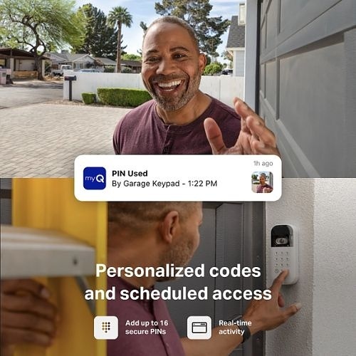Thumbnail 4 for LiftMaster MYQ-K40TXXW myQ Smart Outdoor Garage Video Keypad, IP55