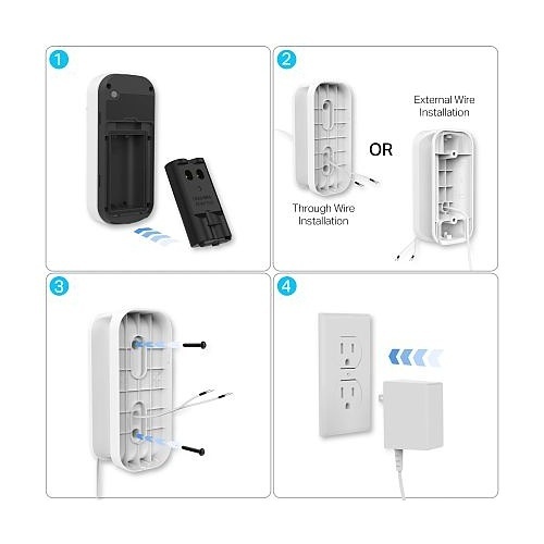 Thumbnail 4 for Liftmaster MYQ-KH1VXXW Smart Garage Video Keypad Power Adapter Kit