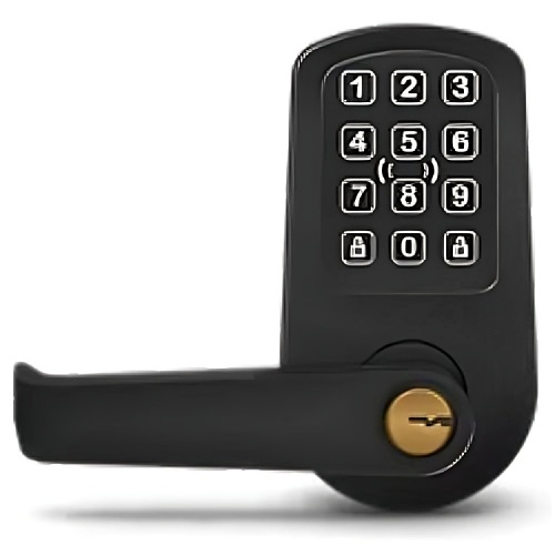 ProdataKey RLC2PKB PDK Red Wireless Cylindrical Lock, Flat Black