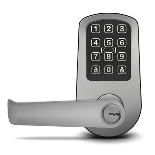 ProdataKey RLC2PKS Red Wireless Cylindrical Lock, Satin Chrome