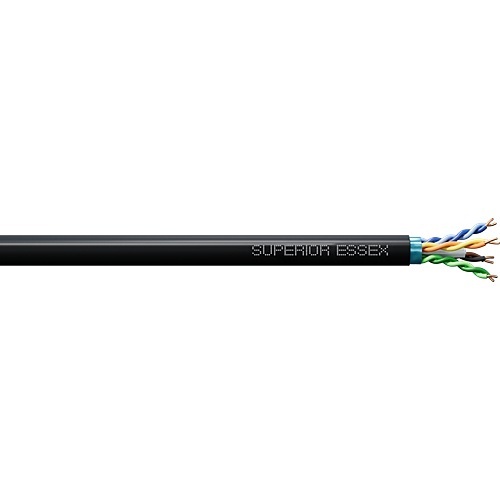 レンです Superior Essex 6B-246-EB CAT6a 23/4 10Gain CMP Cable, 1000' (304.8