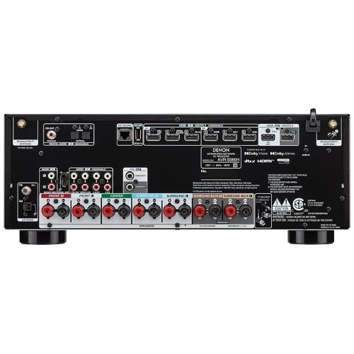 Denon AVRS980H AV Receiver Powered by HEOS, 90W, 8K, Black