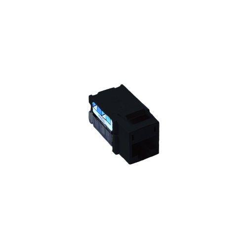 Lutron CON-1P-C6-BL Telephone / Network Jack Connector, 8-Conductor, RJ45 Category 6, Black