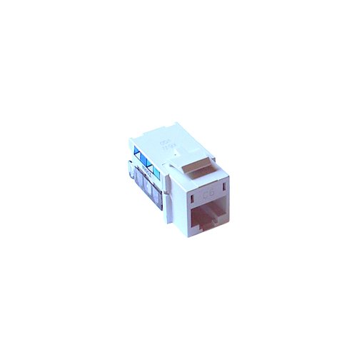 Lutron CON-1P-C6-WH Telephone / Network Jack Connector, 8-Conductor, RJ45 Category 6, White