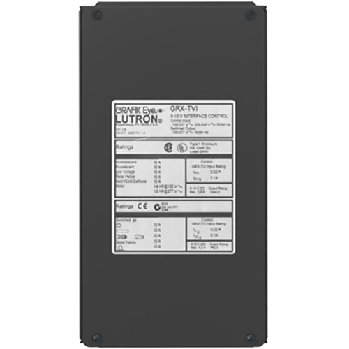 Lutron GRX-TVI Grafik Eye 0-10V Dimming Control Interface, 16A Switching, 300mA Sink, Works with 3-Wire Fluorescent Controls, 100-277V