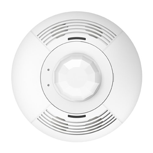 Lutron LOS-CDT-500R-WH LOS Ceiling Mount Sensor, Dual Technology, 500 sq ft, 360 Degree View, Self Adapt, Dry Contact Closure Output, 20-24V, White