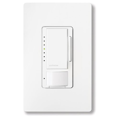 Lutron MRF2S-8SD010-WH Vive Maestro 0–10V Occupancy / Vacancy Sensor Dimmer, 8A Switching, 50mA Sink, 120 / 277V, White